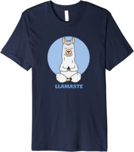 Llamaste Yoga T-Shirt Cute Llama